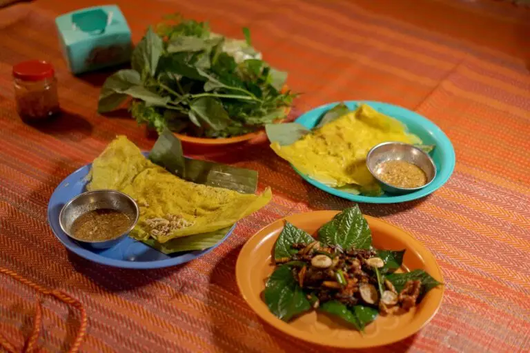 Street Food from a Siem Reap Street Food tour showing local food